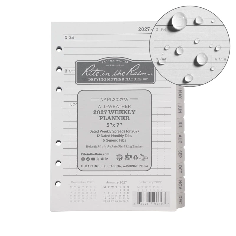 Standard 2027 Weekly Planner Refills 