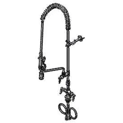 T&S Brass B-0113-A12-V-BC Easyinstall Pre-Rinse Unit Spring Action & Hole Base