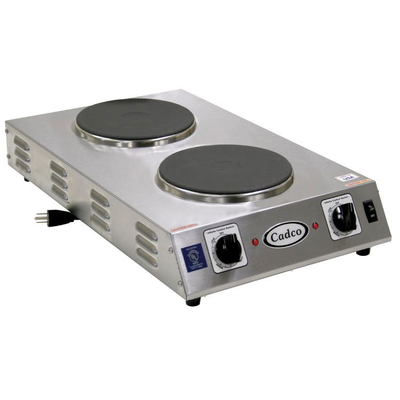 Cadco CDR-2CFB Portable Hot Plate Countertop