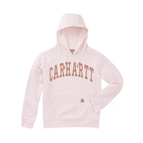 CARHARTT 107881 - Women's Marquette Varsity Hooded Sweatshirt - Faded Rose Tint