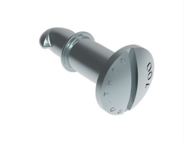 SOUTHCO 85-11-360-16 -REF- SLOTTED OVAL HEAD QUARTER TURN STUD STEEL CASE HARDENED ZINC CLEAR