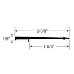 2-3/8" Flat Blade Wiper with Peel-N-Stick