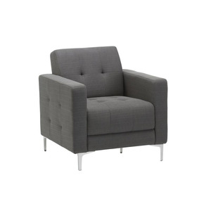 9071 HAGEN CLUB CHAIR WITH METAL LEG- SLATE