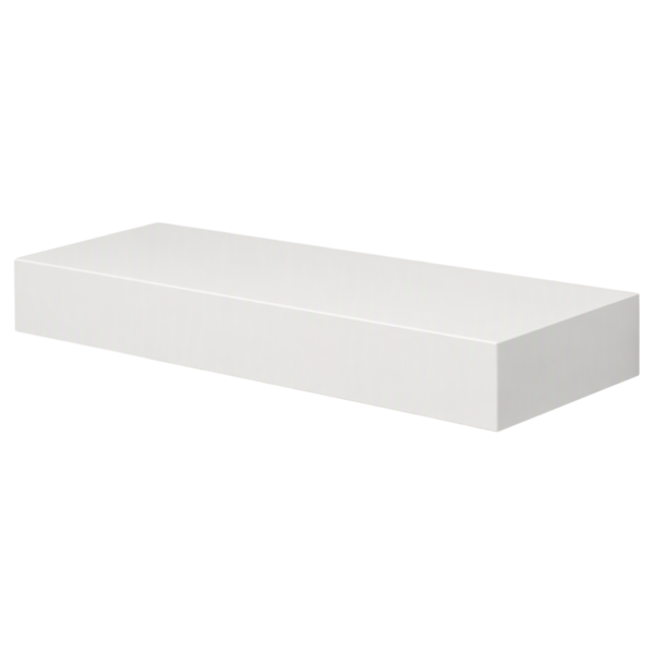 PURE WHITE FLOATING SHELF 36"