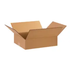 15 X 12 X 3 FLAT CORRUGATED BOXES 15123  25/BD
