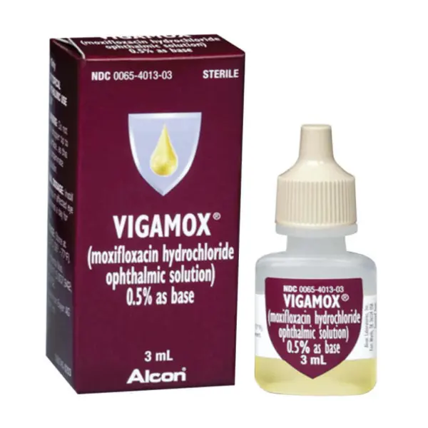 Vigamox 0.5% 3mL Ophthalmic Eye Drops, EA, Harrow, NDC 82667070003