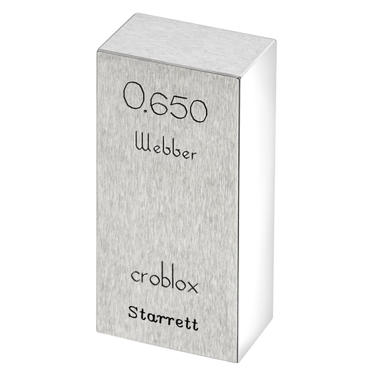 STARRETT RC .650 A1 Rect. Croblox Gage Block - .650 In., Grade A1