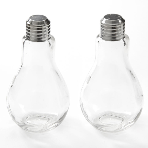 Glass Lightbulb Shaker Sets