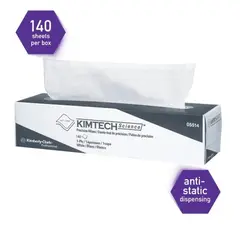 05514 KC KIMTECH WHITE TISSUE WIPERS, 14.7 X 16.6, 140 SHEETS/PACK, 15 PACKS/CASE