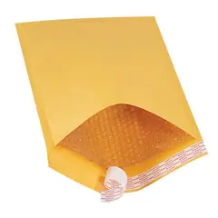 10.5 X 16" KRAFT BUBBLE MAILERS, SELF-SEAL, #5, 100/CS   B858SS  ELSS5