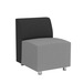 9780 SINGLE SEAT CHAIR- CHARCOAL BACK, GRAY SEAT