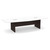 10' Classic Boat Shape Conference Table with Panel Base - White Top, Espresso Base