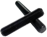 NO. 10" - 24 X 6" FULLY THREADED STRAIGHT ROD ALLOY STEEL 33-39 HRC PLAIN