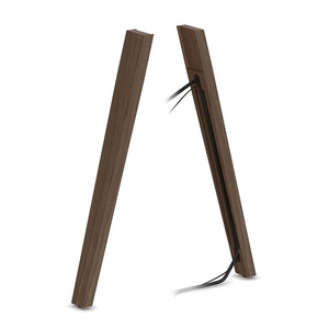 PLTECVARWLEG SINGLE POWER WOOD LEG- MODERN WALNUT