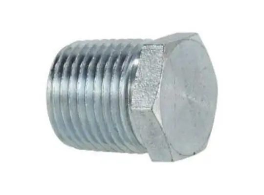 Hex Head Plug, 1-1/4 in MPT, Steel