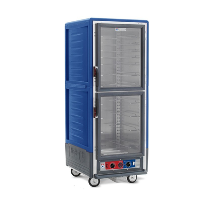 Metro C539-CDC-U-BU C5 3 Series Insulated Holding/Proofing Cabinet, Full Height, Dutch Clear Doors, Universal Wire Slides, 120V, 60Hz, 2000W, Blue