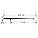 4-1/16" Flat Blade Wiper with Peel-N-Stick