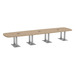 PALAR7192N - 16ft. Arena Conference Table with Brushed Palmer Base