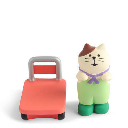 Figurine Cat & Cart