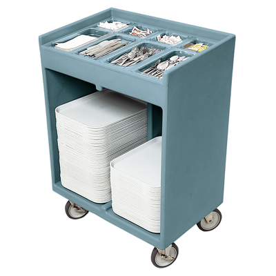 Cambro TC1418401 Tray & Silver Cart Top Compartments Hold Flatwa