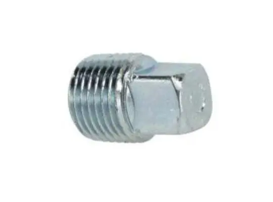 Square Head Plug, 1/4 in MPT, Steel