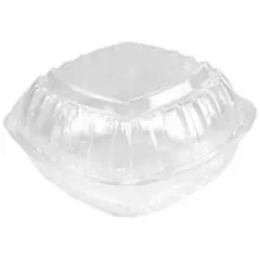 C53HT1 DART 5.375 X 5.25 X 2.75" CLEAR PLASTIC HINGED CONTAINER, 500/CASE