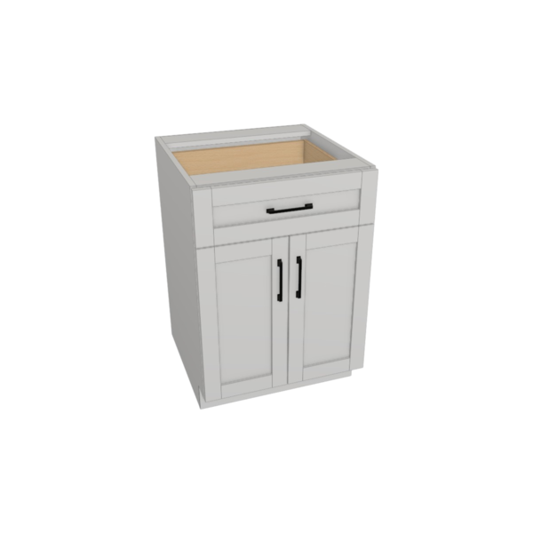 Providence Pure White Box Vanity Sink Base Kit - 24"X 34 1/2”H X 21”D