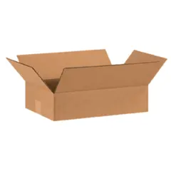 15 X 10 X 4 ECT32 FLAT CORRUGATED CARTON 25/BD   15104