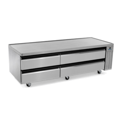 Silver King SKRCB79H-RDUS10 (4) Drawers 79"W Two-Section High Capacity Refrigerated Chef Base