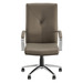 14010CHRBRN7811 - WREN EXECUTIVE CHAIR- Chrome & Brown