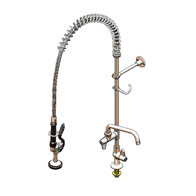 T&S Brass 5PR-1S08 Equip Pre-Rinse Unit Single Hole