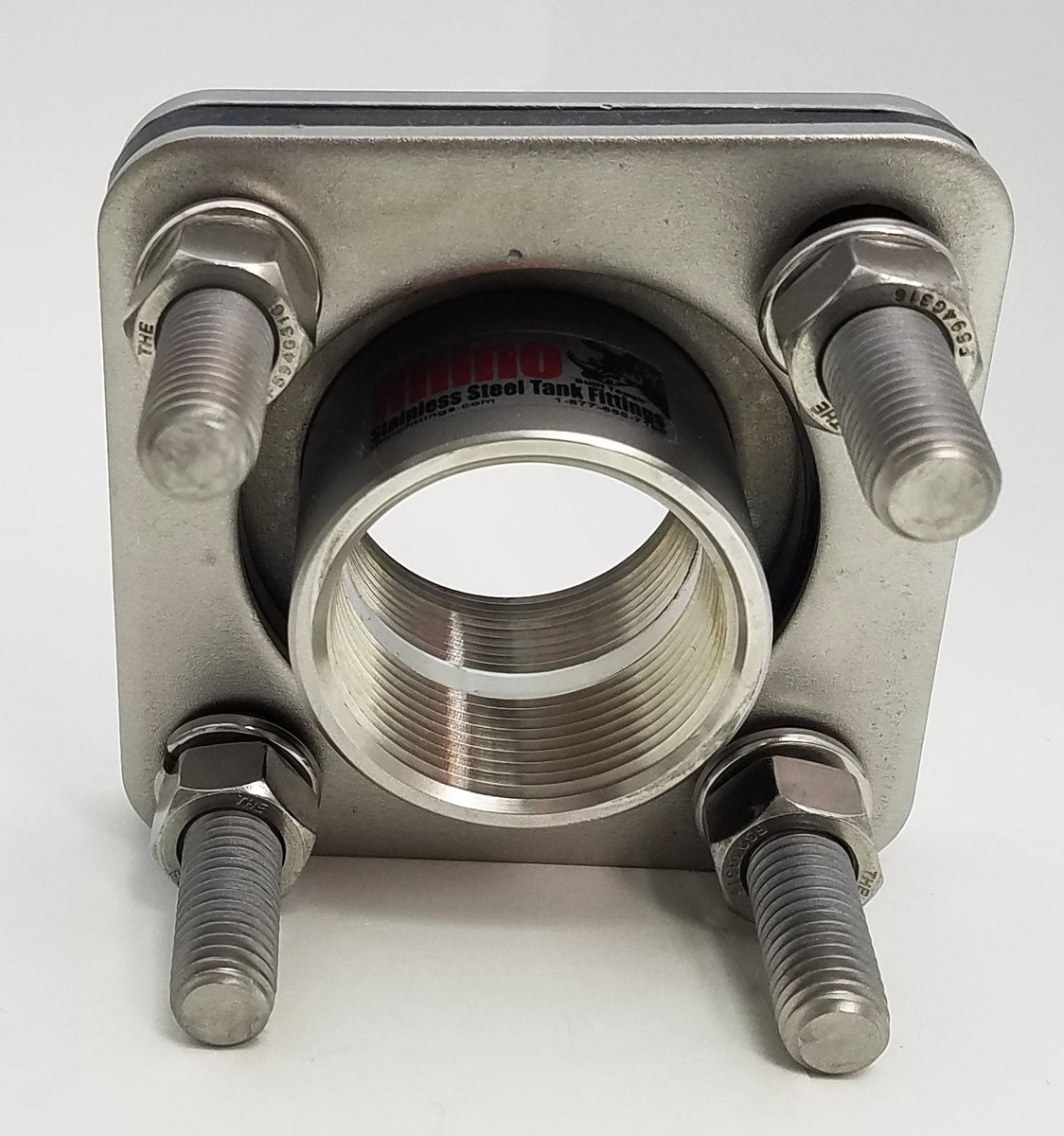 CCI 1 1/2" Bolted Full Coupling Tank Fitting Stainless Steel