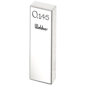 STARRETT RY .145 AA Rect. Ceramic Gage Block - .145 In., Grade AA