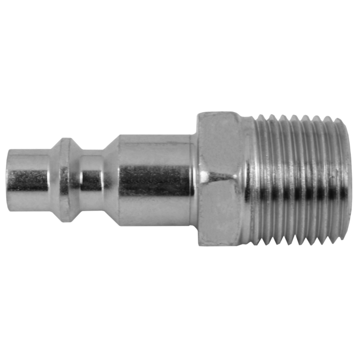 Industrial Steel Air Plug (1/4" Plug, 3/8" Male NPT) Bulk Packed