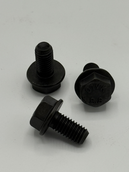 M8 - 1.25 X 16MM DIN 6921 HEX FLANGE SCREW 8.8 ZINC PHOSPHATE