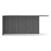 PL133R 71" BULLET DESK W/CORNER EXTENSION- RIGHT- Newport Gray
