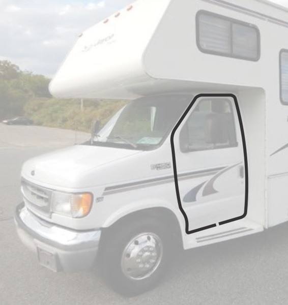 Steele Rubber Products PushOn Side Bulb w/Lip Front Door Seal RV Seals Steele Rubber Products