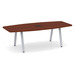 SIGBS4236N-METAL - 8 ft. Signature Boat Shape Conference Table With Metal VA Legs