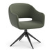 6801- SARON GUEST CHAIR-  GREEN (TUB ONLY, BASE NOT INCLUDED)