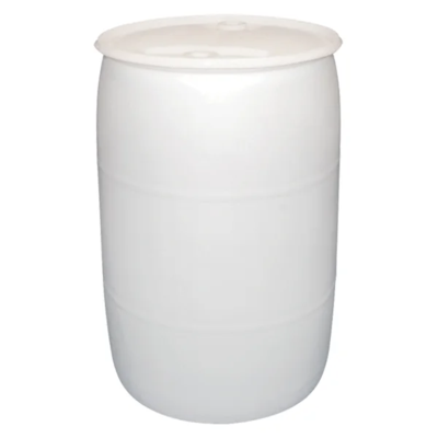 Polyethylene Drum - Closed Top - 55 Gallon - Natural - With Fittings