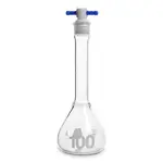 KIMBLE KIMAX Class A Volumetric Flask with Color Coded PTFE Stopper