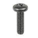 Phillips Pan License Plate Screw M6-1.0 x 20mm Black Tag Screw