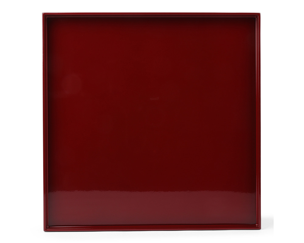 Tray Square Red 11-3/4