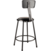 NPS 6424B-10 NPS® 24" Heavy Duty Vinyl Padded Steel Stool with B