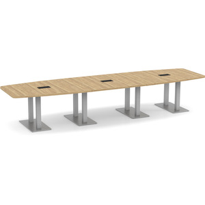 PALBS4168N - 14 ft. Classic Boat Shape Conference Table with Palmer Base