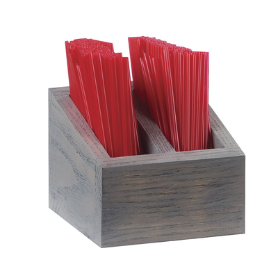 Cal-Mil 3308-83 5"W x 5"D x 5-1/2"H Ashwood Stir Stick Holder