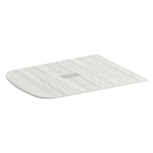 PL337THALF 47"x60" ARENA LITE 1/2 TABLE TOP W/GROMMET- Silver Birch