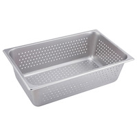 Winco SPFP6 Perforated Anti-Jam Full Size, 6" D Steam Table Pans