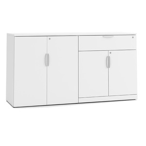 CLAST1025N, Lateral Storage Credenza w/Buffet Drawer - White