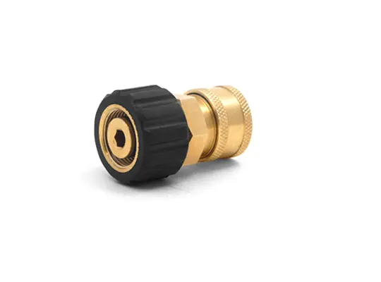 3/8" QC Brass Coupler x M22 F 15mm Twist Coupler